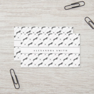 Tarjeta De Visita Saltando Caballo Caballo Scribble Caballo de o