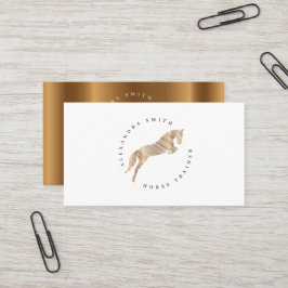 Tarjeta De Visita Saltando Caballo | Caballo Scribble | Caballo de o
