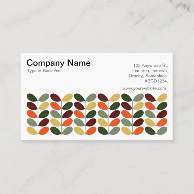 Tarjeta De Visita Saltos retro 02 (crema) (Anverso)