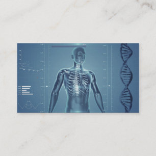 Tarjeta De Visita Salud de alta tecnología No.1 azul