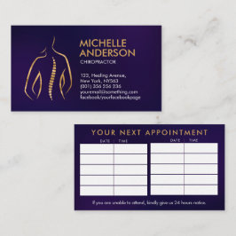 Tarjeta De Visita Salud de la columna vertebral -    Cita quiropráct