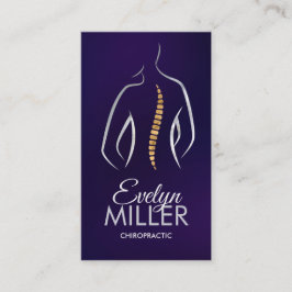 Tarjeta De Visita Salud de la columna vertebral - Quiropráctica