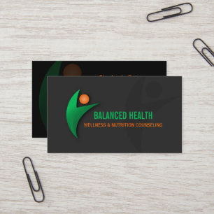 Tarjeta De Visita Salud de la nutrición y coche de la aptitud