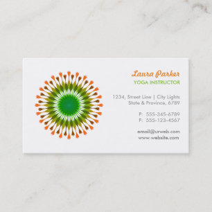 Tarjeta De Visita Salud de las artes curativas del logotipo de Lotus