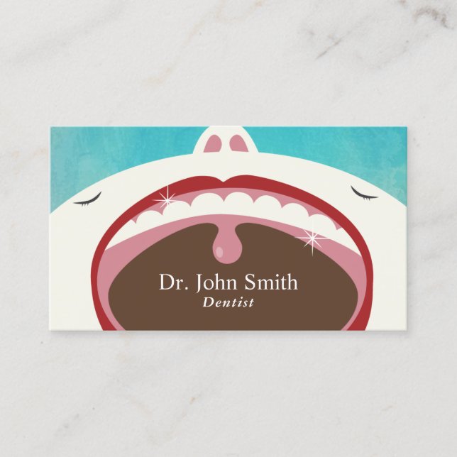 Tarjeta De Visita Salud dental del niño profesional del dentista (Anverso)