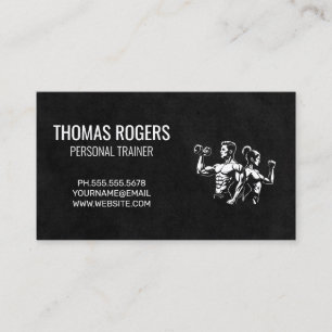 Tarjeta De Visita Salud Entrenador Personal Fitness