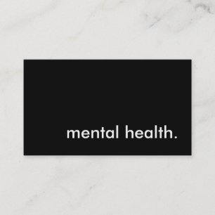 Tarjeta De Visita salud mental.