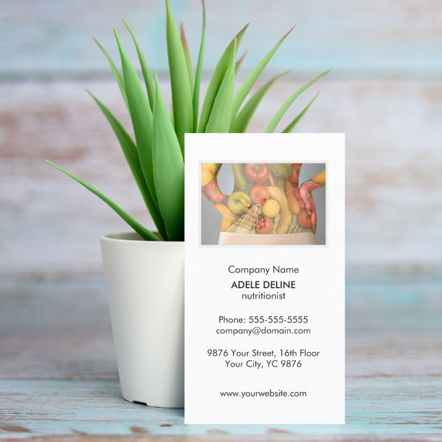 Tarjeta De Visita Salud unica de la dieta nutricionista de cuerpos l (Subido por el creador)