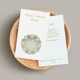 Tarjeta De Visita Salud y bienestar holísticos con el logotipo de Bl