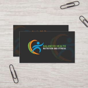Tarjeta De Visita Salud y coche de la nutrición