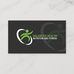 Tarjeta De Visita Salud y coche de la nutrición
