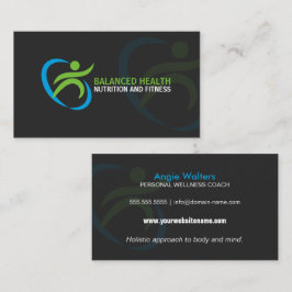 Tarjeta De Visita Salud y coche de la nutrición