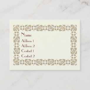 Tarjeta De Visita Saludos de la temporada de Art Nouveau