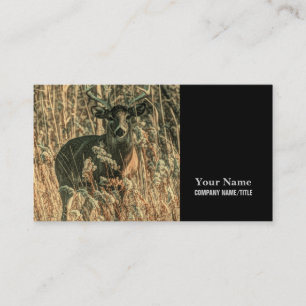 Tarjeta De Visita salvaje al aire libre Camouflage venado blanco