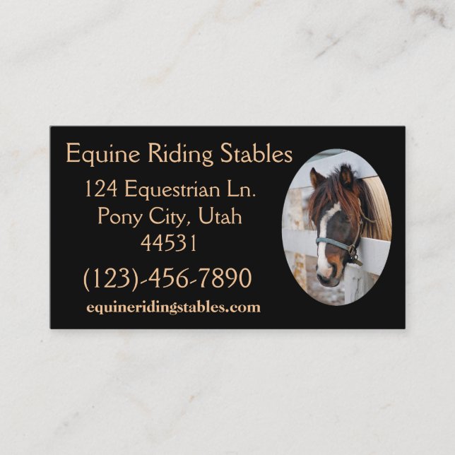 Tarjeta De Visita Sample1 equino (Anverso)