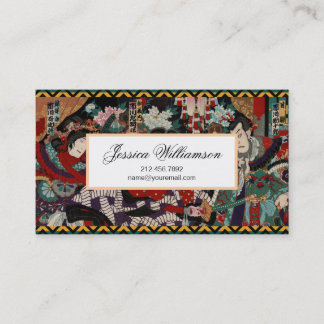 Tarjeta De Visita Samurai japonés