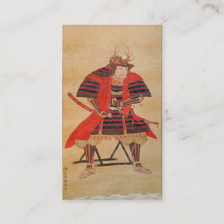 Tarjeta De Visita Samurái japonés