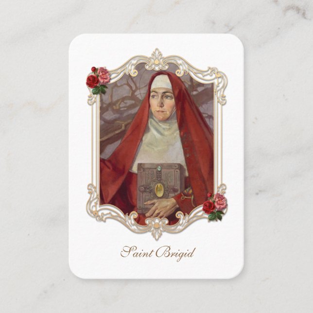 Tarjeta De Visita San Brigada de Kildare Religioso (Anverso)