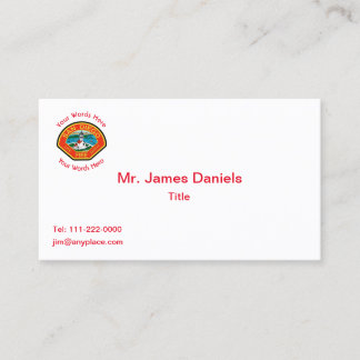 Tarjeta De Visita San Diego Fire Department Emblem Business Card