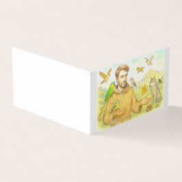 Tarjeta De Visita San Francisco - el sermón para las aves y los anim