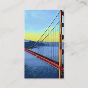 Tarjeta De Visita San Francisco - Puerta GOLDEN - Puente