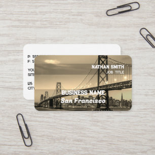 Tarjeta De Visita San Francisco Retro