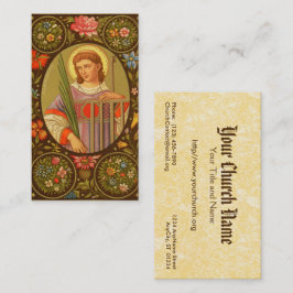 Tarjeta De Visita San Lorenzo de Roma (PM 04) con sangre completa