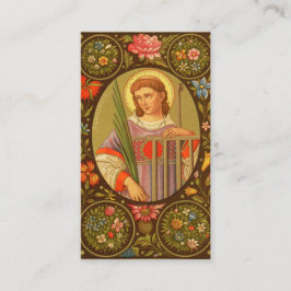 Tarjeta De Visita San Lorenzo de Roma (PM 04) con sangre completa