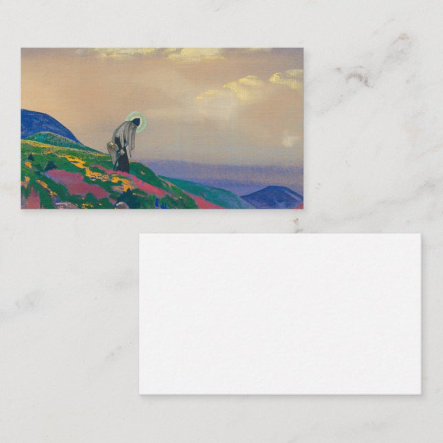 Tarjeta De Visita San Panteleimón, el sanador de Nicholas Roerich (Anverso / Reverso)