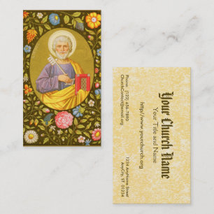 Tarjeta De Visita San Pedro el Apóstol (PM 07) con sangre completa