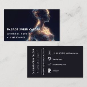 Tarjeta De Visita Sanación con Energía de Pulso Celestial