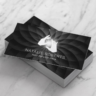 Tarjeta De Visita Sanación de manos SPA Terapia de Masaje en Espiral