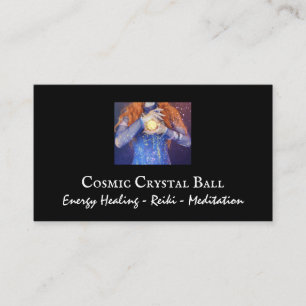 Tarjeta De Visita Sanación energética con bola de cristal Reiki y