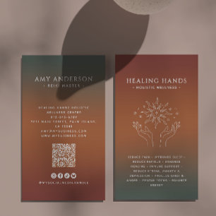 Tarjeta De Visita Sanación Espiritual/Alternativa de Bienestar Celes