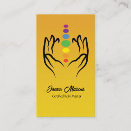 Tarjeta De Visita Sanación Espiritual de la Energía Chakra minimalis
