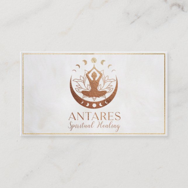 Tarjeta De Visita Sanación espiritual del Antares (Anverso)