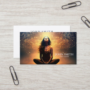 Tarjeta De Visita Sanador de Energía Cristalina Chakra Meditación Es