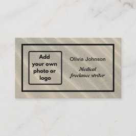 Tarjeta De Visita Sand add image photo logo minimalista autónomo