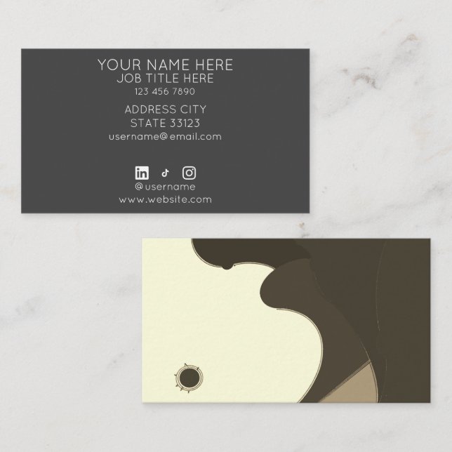 Tarjeta De Visita Sand Dunes Business Card (Anverso / Reverso)