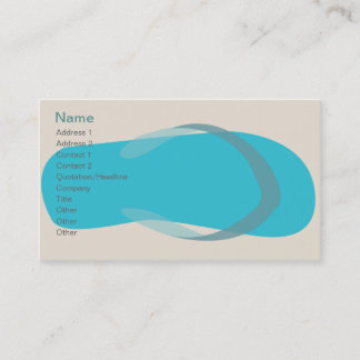 Tarjeta De Visita Sandal azul - Clásico