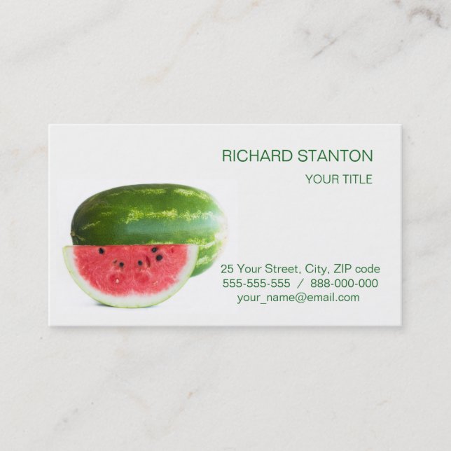 Tarjeta De Visita sandía (Anverso)