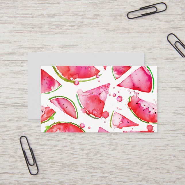 Tarjeta De Visita sandía acuática 1 (Anverso/Reverso In Situ)