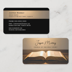 Tarjeta De Visita Santa Biblia del Pastor