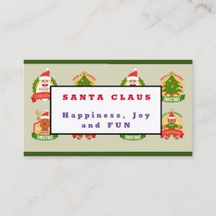 Tarjeta De Visita Santa Claus