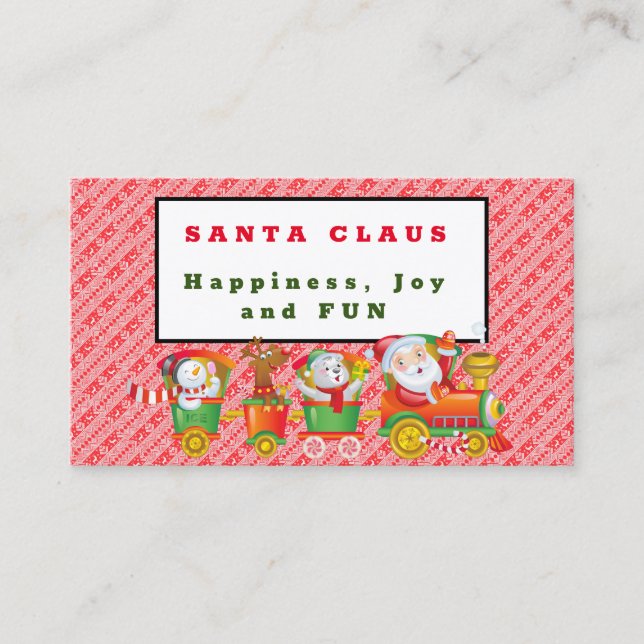 Tarjeta De Visita Santa Claus (Anverso)