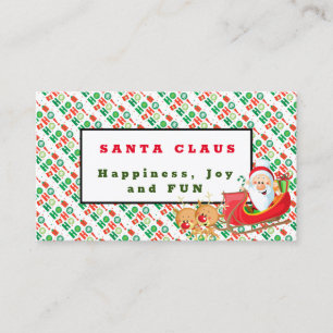 Tarjeta De Visita Santa Claus