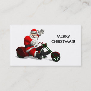 Tarjeta De Visita Santa Claus En Trike