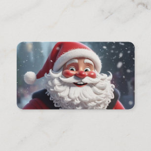 Tarjeta de visita Santa Claus - Feliz Navidad