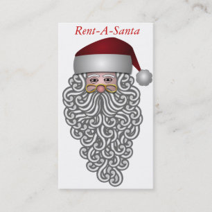 Tarjeta De Visita Santa Claus rent a Santa
