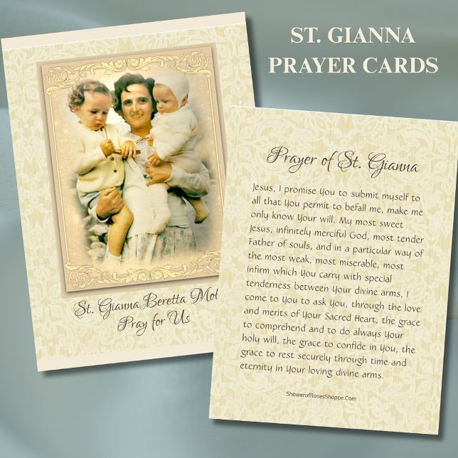 Tarjeta De Visita Santa Gianna Beretta Molla Oración Católica Tarjet (Subido por el creador)